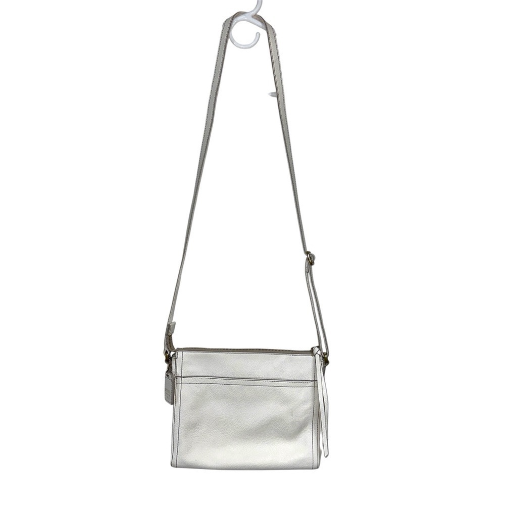 Fossil Pebble Leather Emma Coconut Crossbody Bag